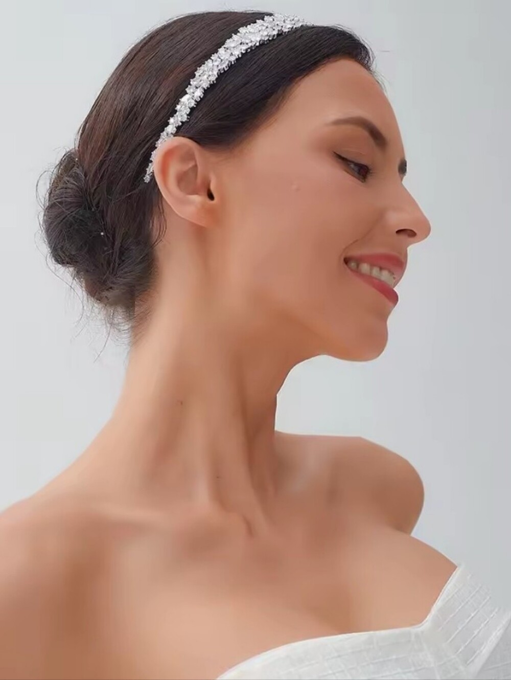Luxury Headbands Silver Color Bridal Crowns Headwear Wedding Hair Accessories
